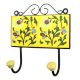 Yellow Forest Green Leaf Tiles Hooks